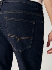 Blue Indigo Rinse Straight Fit Motion Flex Jeans - Image 9 of 11