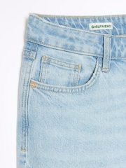 River Island Blue Mid Rise Relaxed Straight Jeans - Image 6 of 6