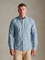 U.S. Polo Assn. Blue Peached Oxford Shirt - Image 1 of 3