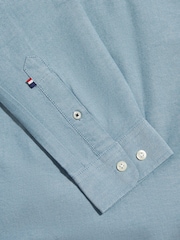 U.S. Polo Assn. Blue Peached Oxford Shirt - Image 3 of 3