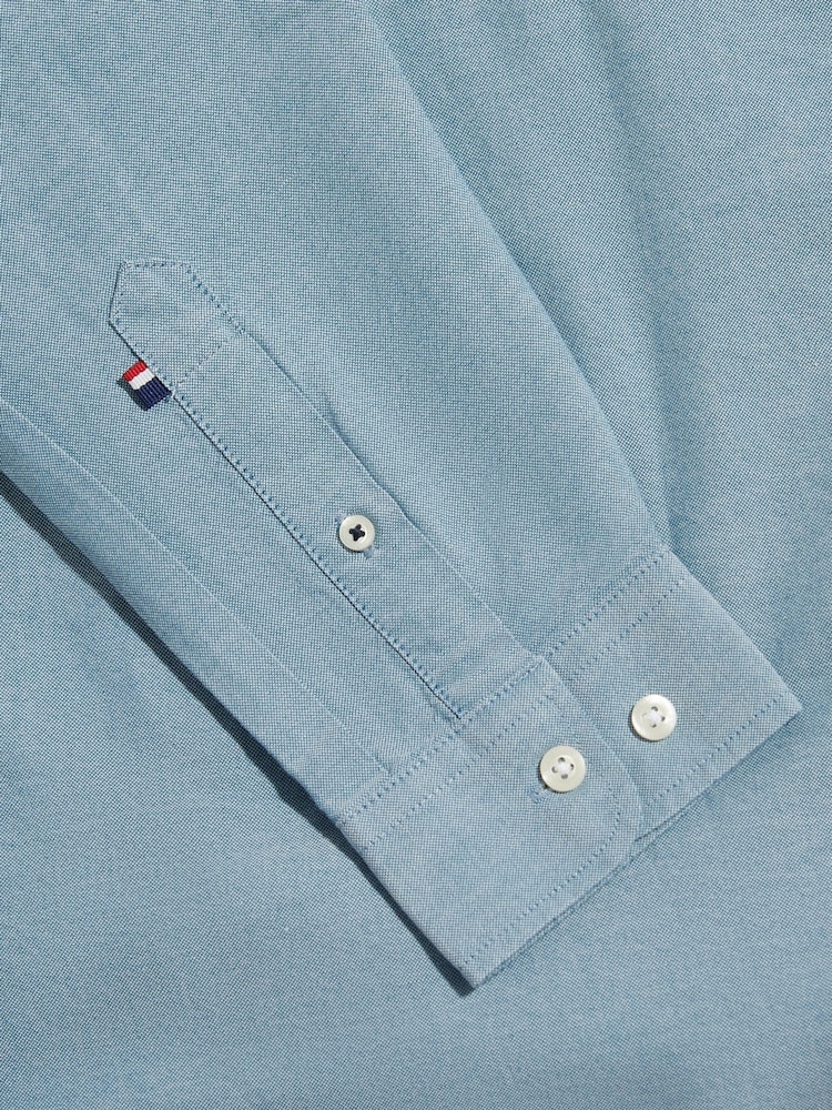 U.S. Polo Assn. Blue Peached Oxford Shirt - Image 3 of 3 U.S. Polo Assn. Blue Peached Oxford Shirt - Image 3 of 3