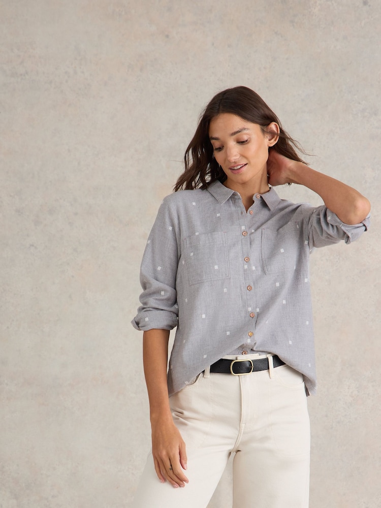 White Stuff Grey Sophie Shirt - Image 1 of 6