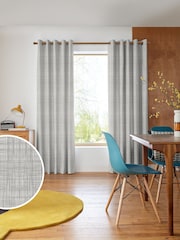Orla Kiely Grey 100% Cotton Scribble Made To Measure Curtains - Image 1 of 9