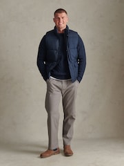 U.S. Polo Assn. Blue Heavyweight Puffer Gilet - Image 3 of 8