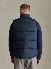 U.S. Polo Assn. Blue Heavyweight Puffer Gilet - Image 4 of 8