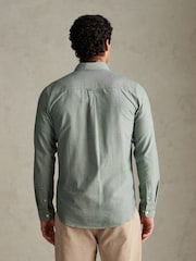 U.S. Polo Assn. Green Peached Oxford Shirt - Image 4 of 8