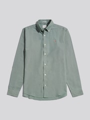 U.S. Polo Assn. Green Peached Oxford Shirt - Image 6 of 8