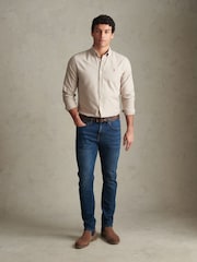 U.S. Polo Assn. Cream Peached Oxford Shirt - Image 3 of 7