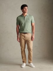 Verde - U.S. Polo Assn. Camisa polo masculina de algodão penteado - Imagem 3 de 4