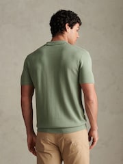 Verde - U.S. Polo Assn. Camisa polo masculina de algodão penteado - Imagem 4 de 4