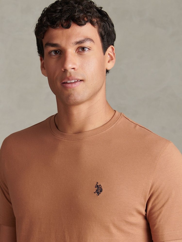 U.S. Polo Assn. Brown Double Horsemen T-Shirt - Image 2 of 6