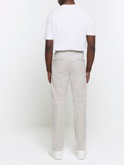 Gris - Pantalones chinos ajustados con efecto lavado de River Island - Imagen 3 de 4
