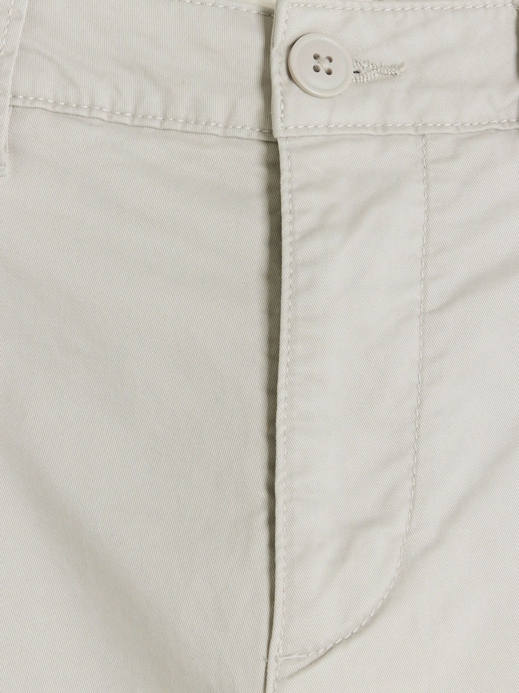River Island Grey Laundered Slim Fit Chino Trousers - Image 4 of 4 River Island Grey Laundered Slim Fit Chino Trousers - Image 4 of 4