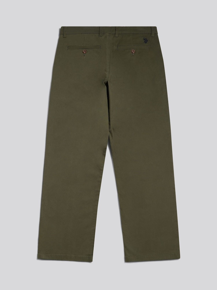 Grün - U.S. Polo Assn. Relaxed Fit Stretch Chinos - Bild 2 von 4 Grün - U.S. Polo Assn. Relaxed Fit Stretch Chinos - Bild 2 von 4
