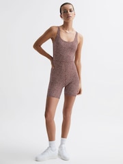 Reiss Brown Print Leo The Upside Bodysuit - Image 6 of 7