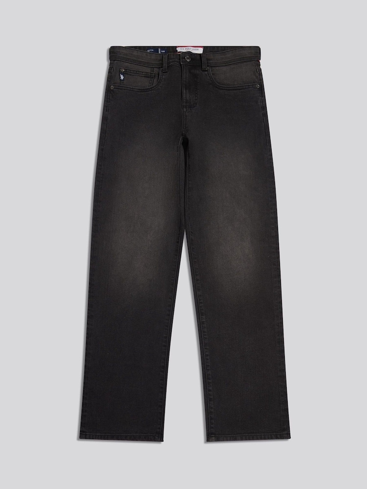 Svart - U.S. Polo Assn. Avslappet passform jeans - Bilde 1 av 4
