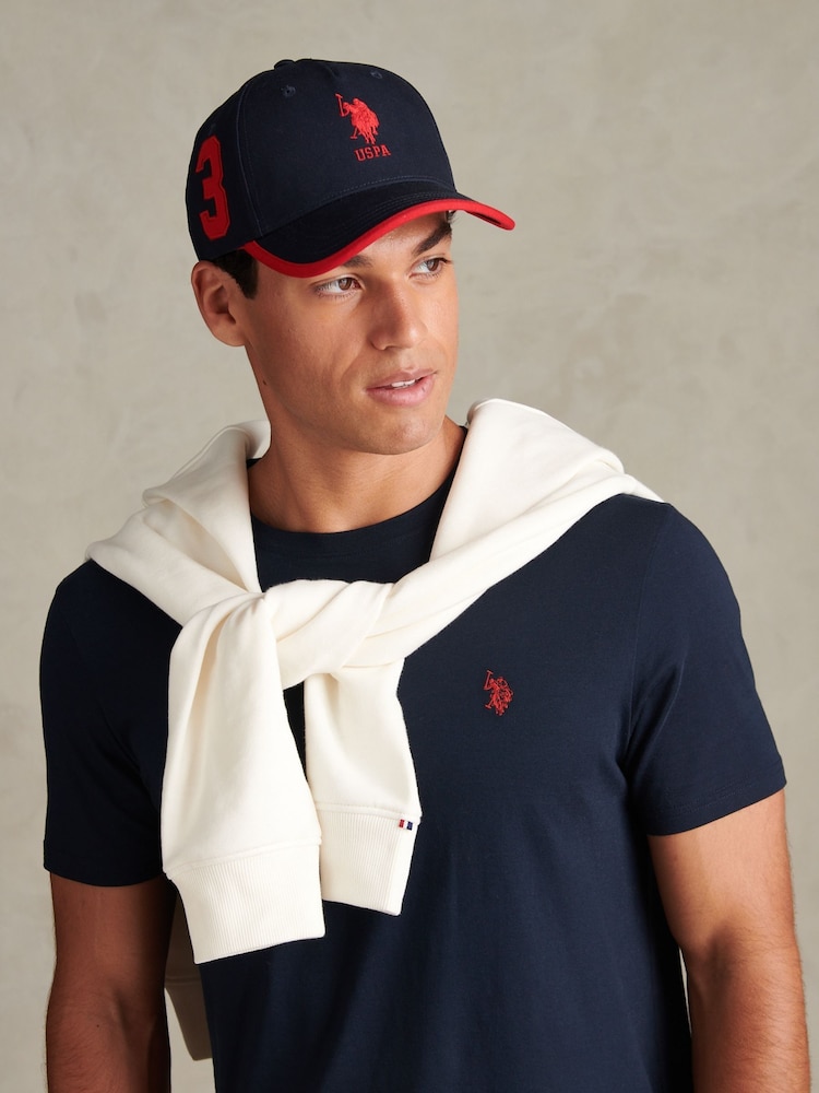 U.S. Polo Assn. Blue Player 3 Baseball Cap - Image 1 of 7