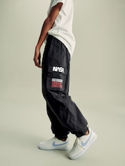 Black NASA Cargo Trousers (3-16yrs) - Image 1 of 7
