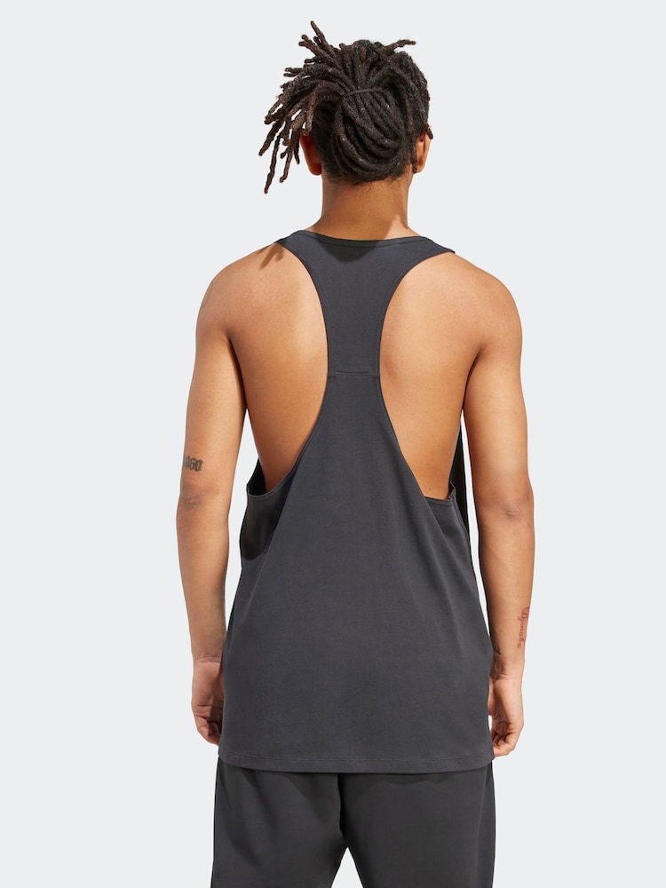adidas Black Primelift Stringer Tank Top - Image 2 of 6