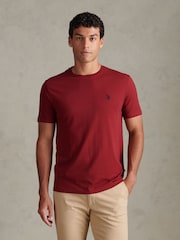 U.S. Polo Assn. Red Double Horsemen T-Shirt - Image 1 of 9