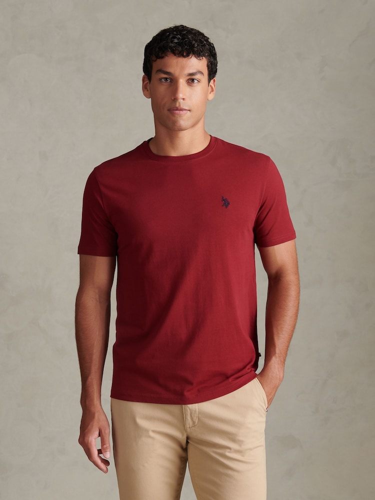 U.S. Polo Assn. Red Double Horsemen T-Shirt - Image 1 of 9 U.S. Polo Assn. Red Double Horsemen T-Shirt - Image 1 of 9