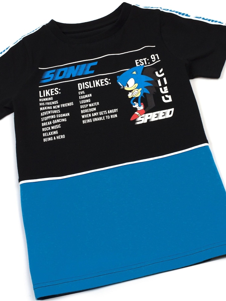 Vanilla Underground Black 100% Cotton Sonic Gaming T-Shirt - Image 2 of 5