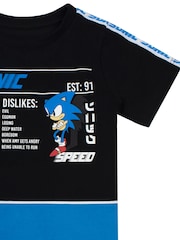 Vanilla Underground Black 100% Cotton Sonic Gaming T-Shirt - Image 3 of 5