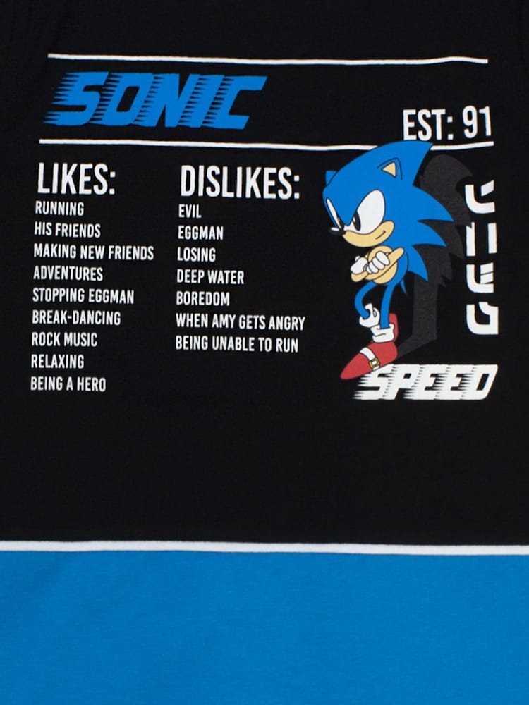 Vanilla Underground Black 100% Cotton Sonic Gaming T-Shirt - Image 5 of 5