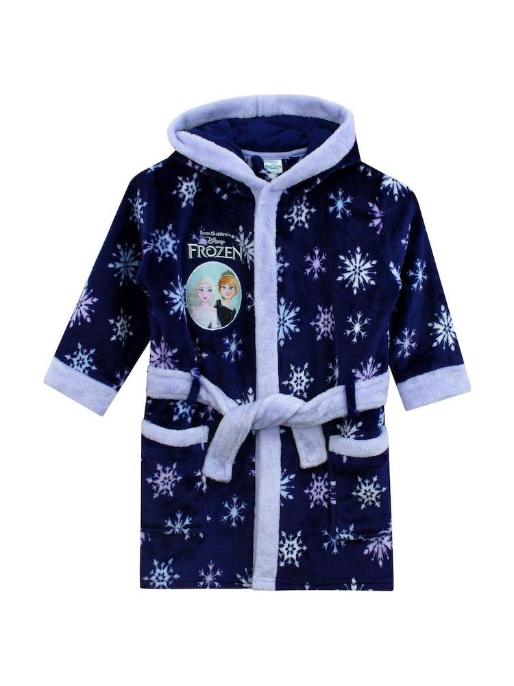 Character Blue Kids Disney Frozen Dressing Gown - Image 2 of 6