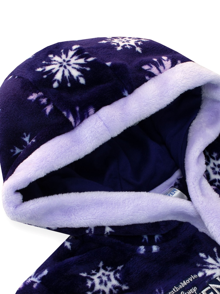 Character Blue Kids Disney Frozen Dressing Gown - Image 3 of 6