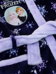 Character Blue Kids Disney Frozen Dressing Gown - Image 4 of 6