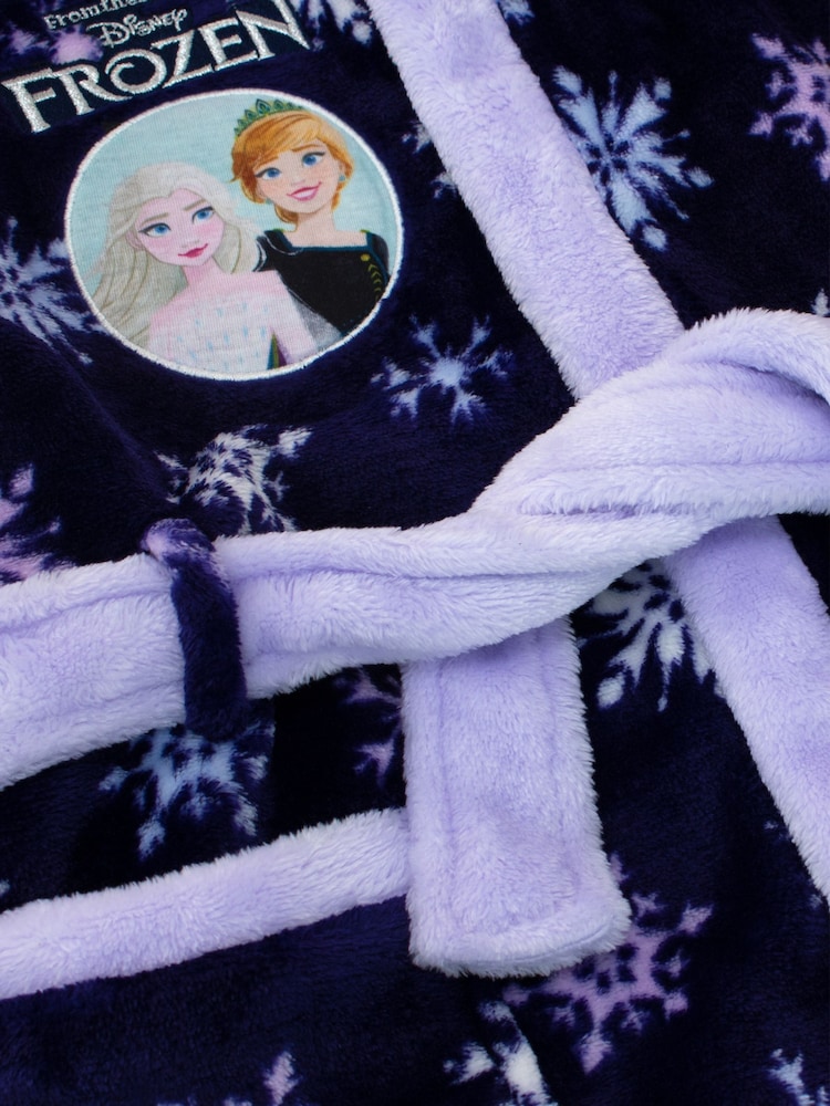 Character Blue Kids Disney Frozen Dressing Gown - Image 4 of 6