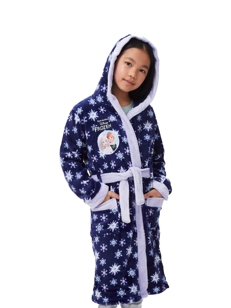 Character Blue Kids Disney Frozen Dressing Gown - Image 5 of 6