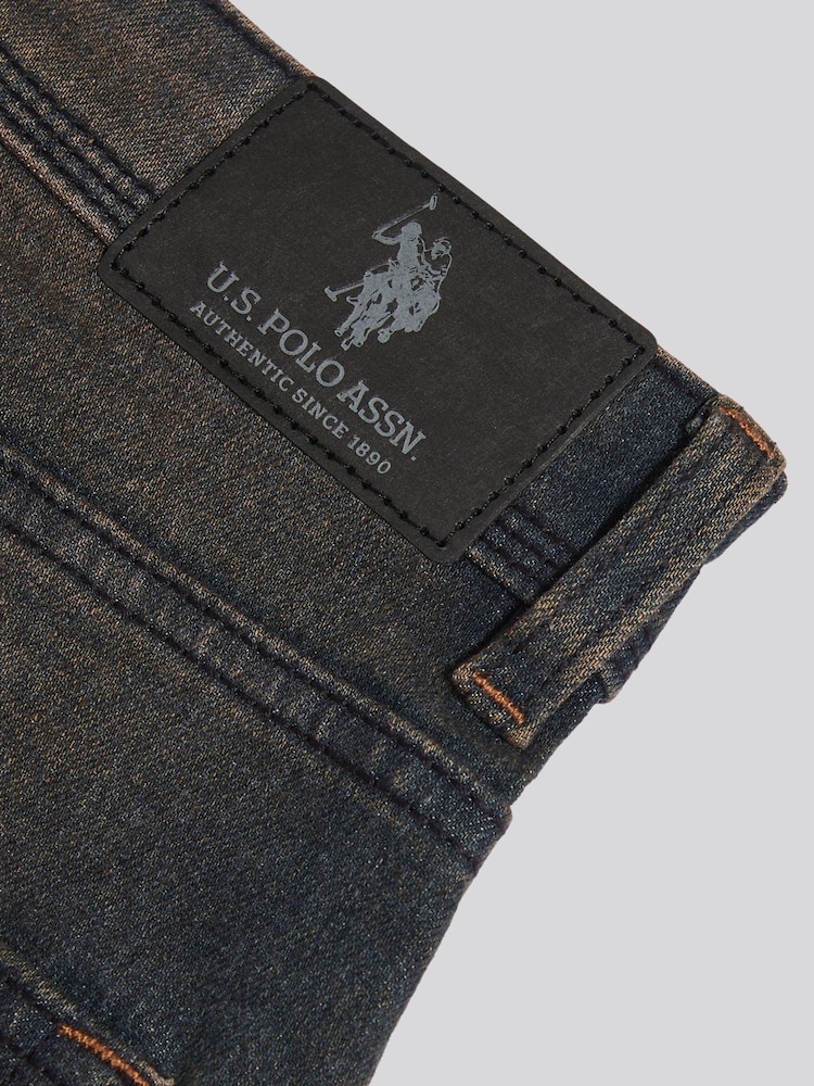 أسود شاحب - من U.S. Polo Assn. جينز تفصيلة مريحة - صورة 9 من 9