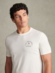 U.S. Polo Assn. Cream Classic Heritage Front & Back Graphic T-Shirt - Image 4 of 8