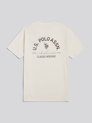 U.S. Polo Assn. Cream Classic Heritage Front & Back Graphic T-Shirt - Image 7 of 8