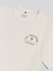 U.S. Polo Assn. Cream Classic Heritage Front & Back Graphic T-Shirt - Image 8 of 8