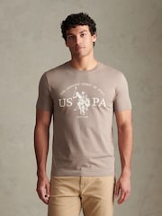 U.S. Polo Assn. Natural USPA Print Graphic T-Shirt - Image 1 of 6