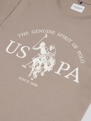 U.S. Polo Assn. Natural USPA Print Graphic T-Shirt - Image 6 of 6