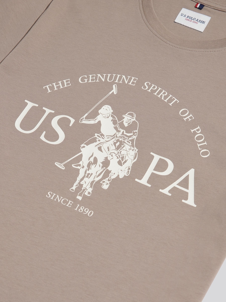 U.S. Polo Assn. Natural USPA Print Graphic T-Shirt - Image 6 of 6 U.S. Polo Assn. Natural USPA Print Graphic T-Shirt - Image 6 of 6