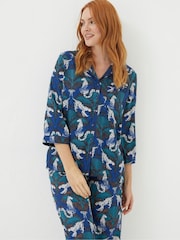 FatFace Blue Snow Leopard Nightshirt - Image 1 of 6