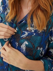 FatFace Blue Snow Leopard Nightshirt - Image 3 of 6