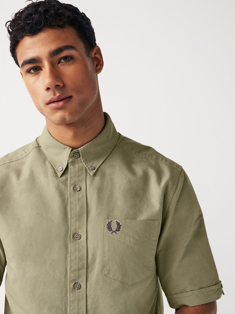 Fred Perry Short Sleeve Oxford Shirt - Image 4 of 7