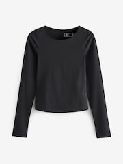 Black Supersoft Everyday Sports Long Sleeve Top - Image 5 of 6