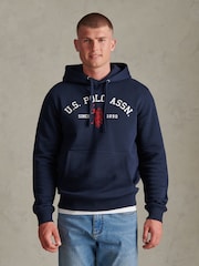 U.S. Polo Assn Blue Signature Arch Logo Hoodie - Image 1 of 9