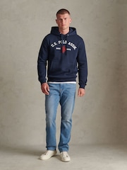 U.S. Polo Assn Blue Signature Arch Logo Hoodie - Image 3 of 9