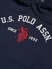 U.S. Polo Assn Blue Signature Arch Logo Hoodie - Image 8 of 9