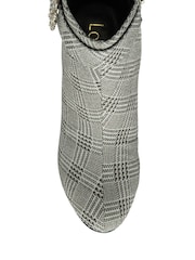Lotus Silver Check-Print Shoe Boots - Image 4 of 4