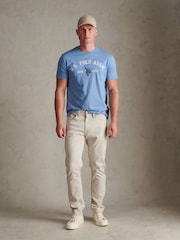 U.S. Polo Assn Blue Mens Signature Arch Print T-Shirt - Image 3 of 6