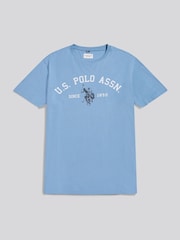 U.S. Polo Assn Blue Mens Signature Arch Print T-Shirt - Image 5 of 6